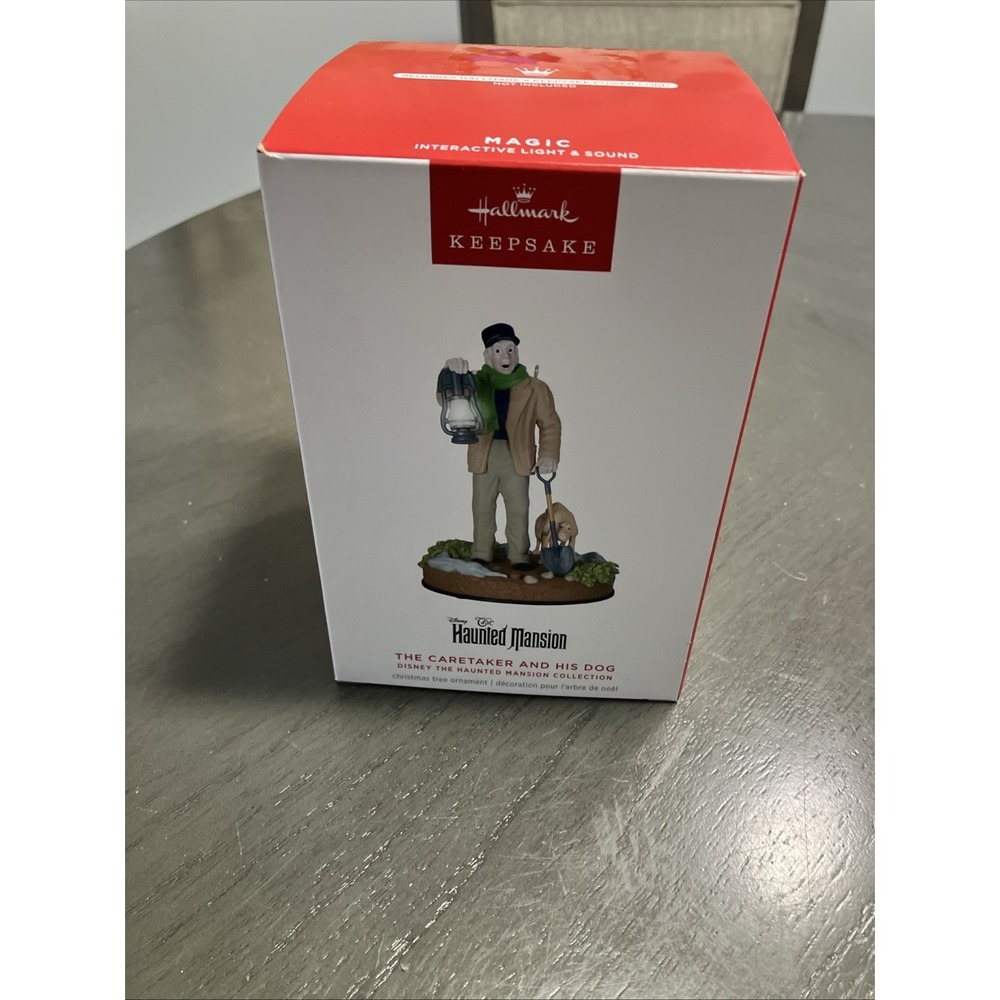 2024 Hallmark Keepsake Disney‎ Haunted Mansion The Caretaker & His Dog Ornament